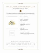 1.27 Ct. Yellow Sapphire from Ceylon (Sri Lanka) Scan Report