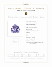 0.87 Ct. Purple Sapphire from Ceylon (Sri Lanka) Scan Report