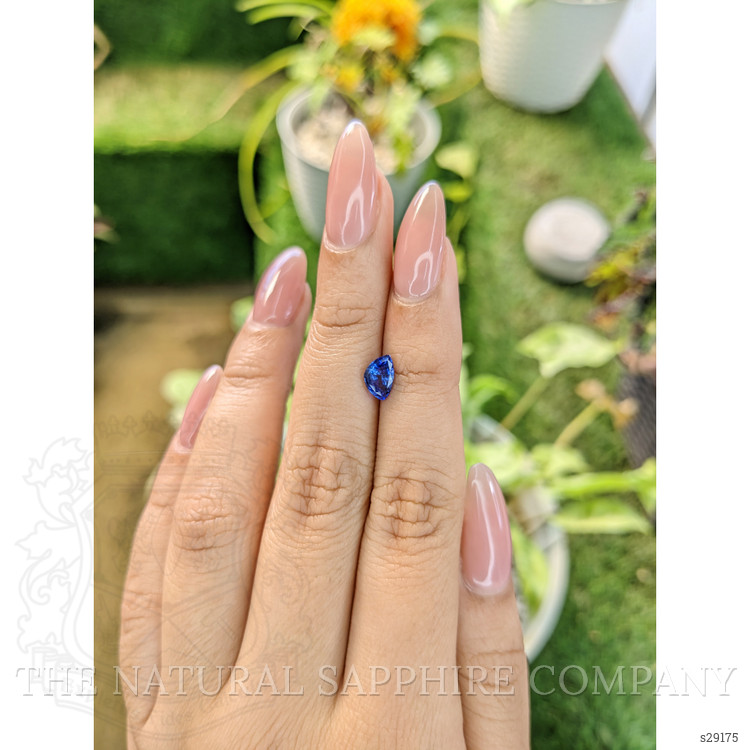 1.08 Ct. Blue Sapphire from Ceylon (Sri Lanka)
