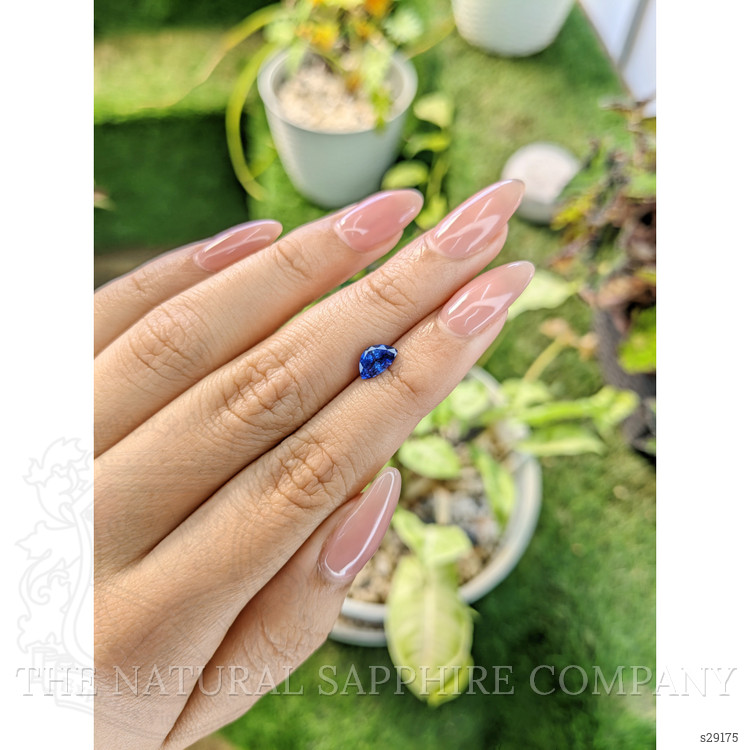 1.08 Ct. Blue Sapphire from Ceylon (Sri Lanka)