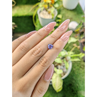 1.19 Ct. Violet Sapphire from Ceylon (Sri Lanka) Life Style