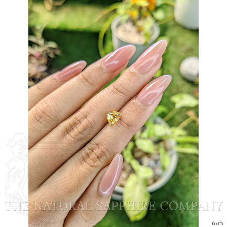 1.53 Ct. Orangish Yellow Sapphire from Ceylon (Sri Lanka)