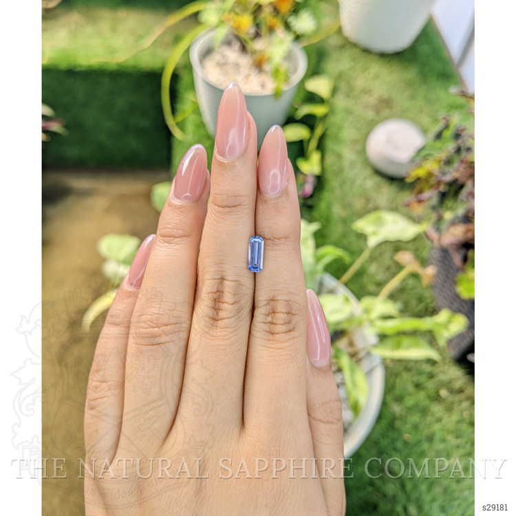 1.08 Ct. Blue Sapphire from Ceylon (Sri Lanka)