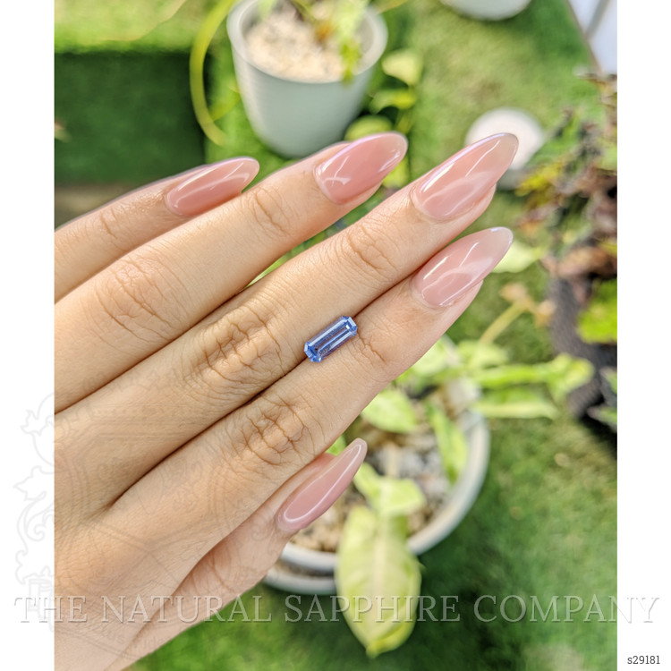 1.08 Ct. Blue Sapphire from Ceylon (Sri Lanka)