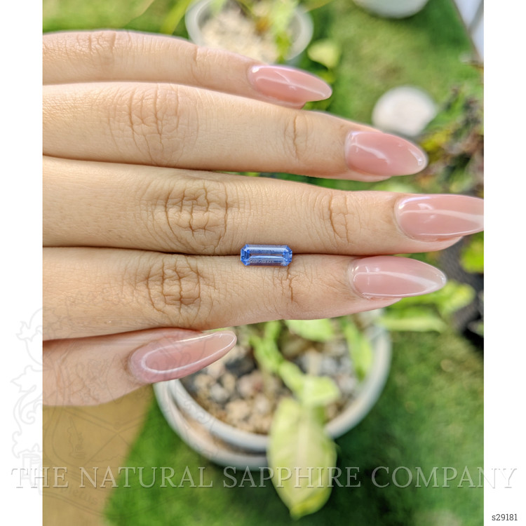 1.08 Ct. Blue Sapphire from Ceylon (Sri Lanka)