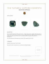 3.68 Ct. Green Sapphire from Madagascar Appraisal