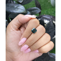 3.68 Ct. Green Sapphire from Madagascar Life Style