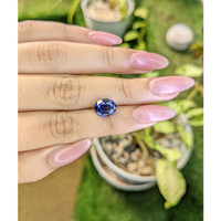 3.57 Ct. Blue Sapphire from Ceylon (Sri Lanka) Life Style