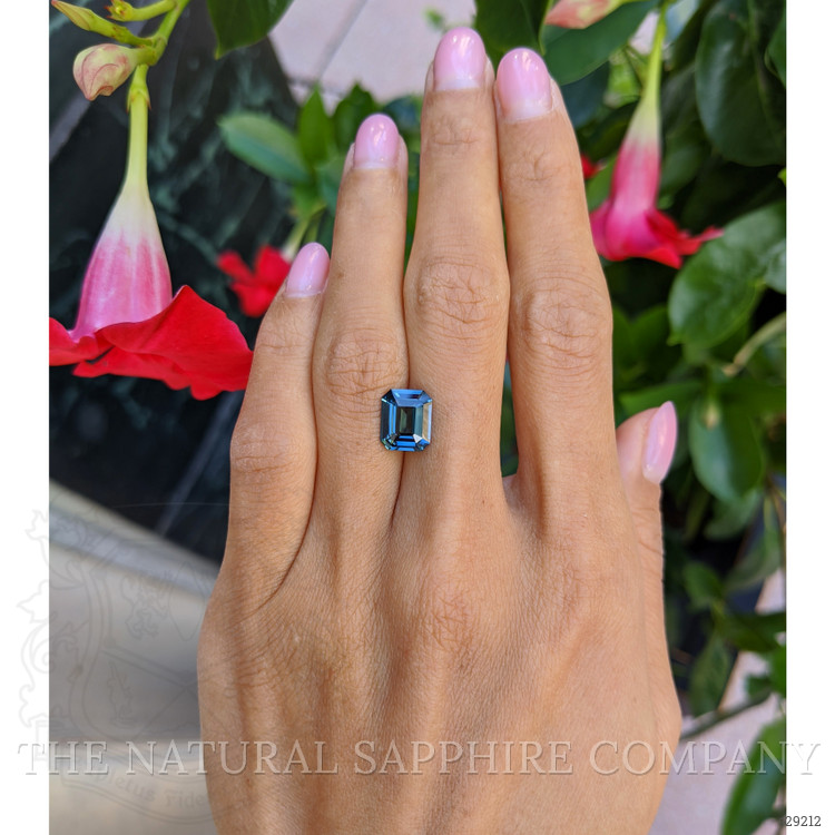 3.16 Ct. Bluish Green Sapphire from Ceylon (Sri Lanka)