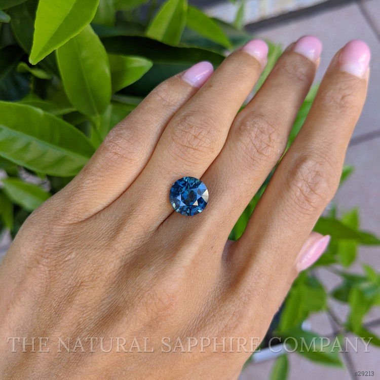 5.25 Ct. Bluish Green Sapphire from Ceylon (Sri Lanka)