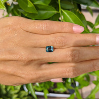 2.01 Ct. Bluish Green Sapphire from Ceylon (Sri Lanka) Life Style