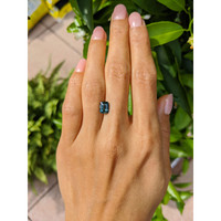 2.01 Ct. Bluish Green Sapphire from Ceylon (Sri Lanka) Life Style