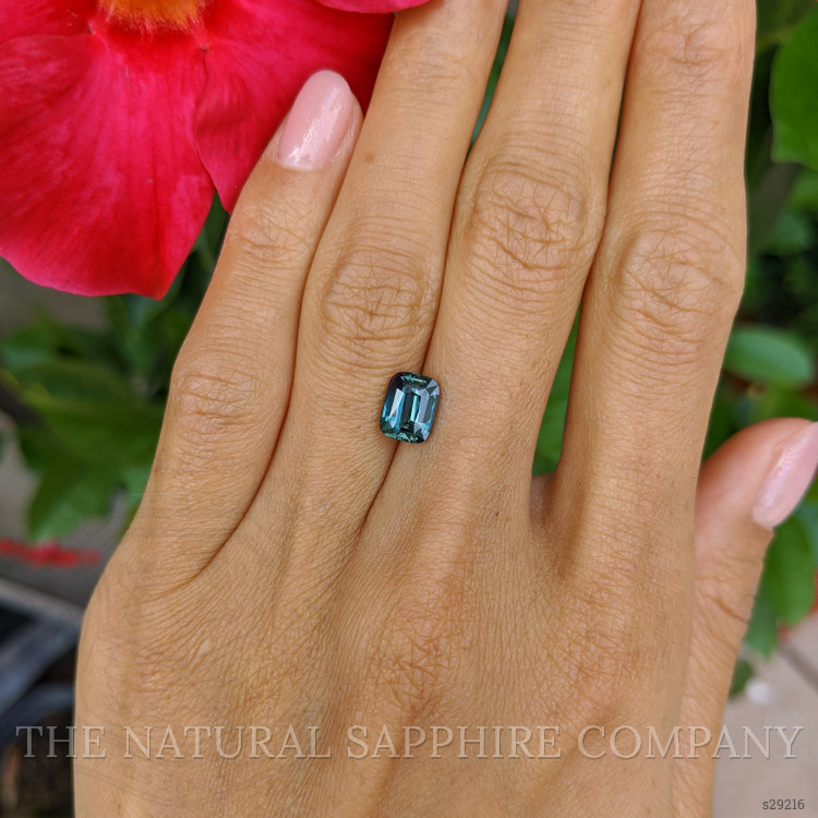 2.01 Ct. Bluish Green Sapphire from Ceylon (Sri Lanka)