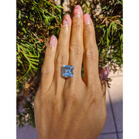 12.01 Ct. White Sapphire from Ceylon (Sri Lanka) Life Style