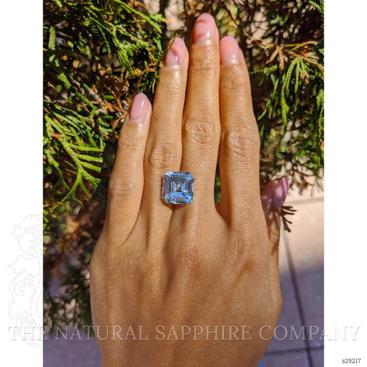 12.01 Ct. White Sapphire from Ceylon (Sri Lanka)