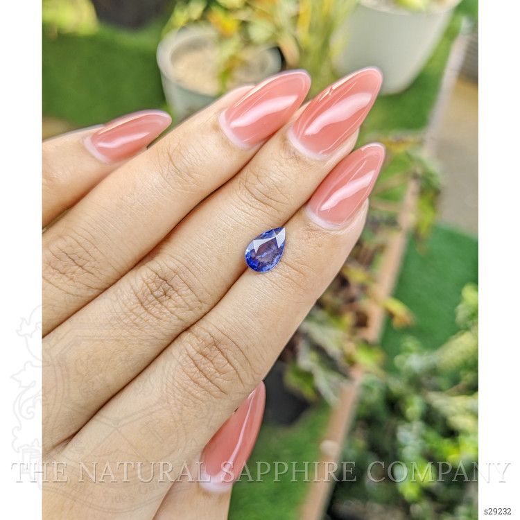 1.35 Ct. Blue Sapphire from Ceylon (Sri Lanka)