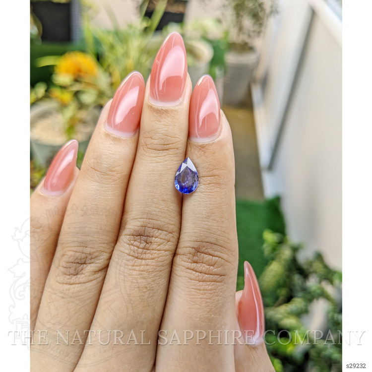 1.35 Ct. Blue Sapphire from Ceylon (Sri Lanka)