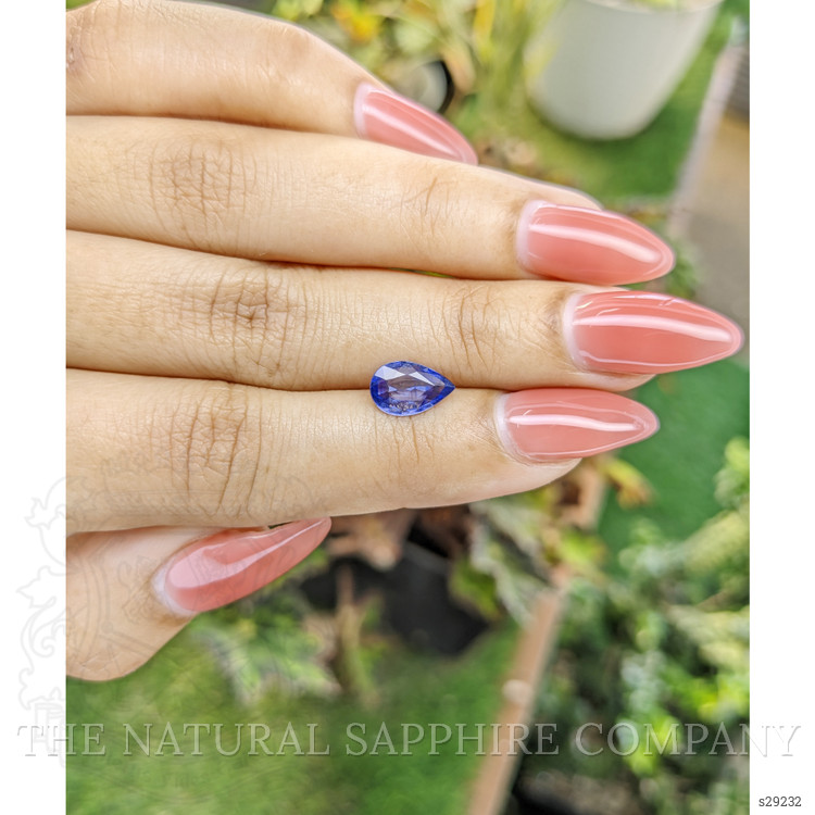 1.35 Ct. Blue Sapphire from Ceylon (Sri Lanka)