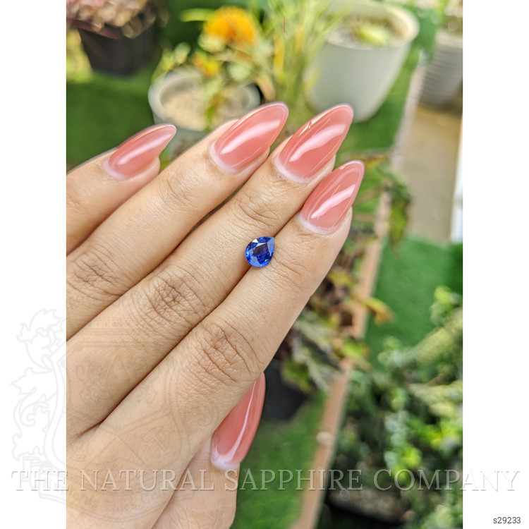 1.23 Ct. Blue Sapphire from Ceylon (Sri Lanka)