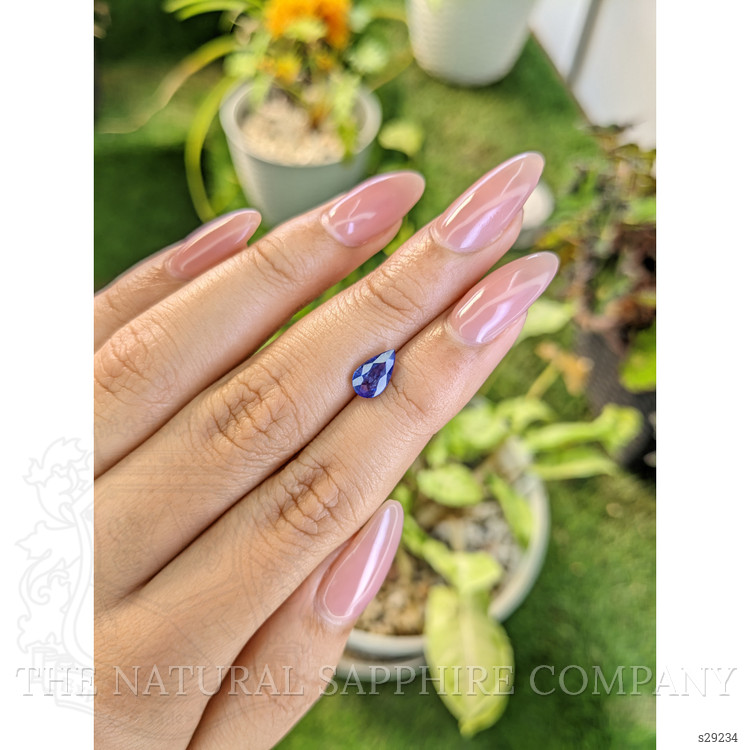 1.38 Ct. Blue Sapphire from Ceylon (Sri Lanka)