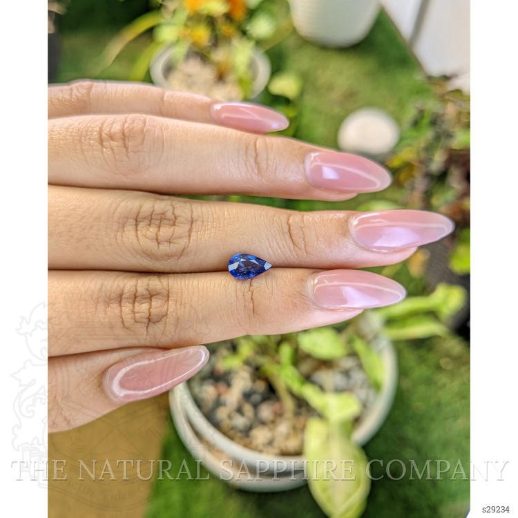 1.38 Ct. Blue Sapphire from Ceylon (Sri Lanka)