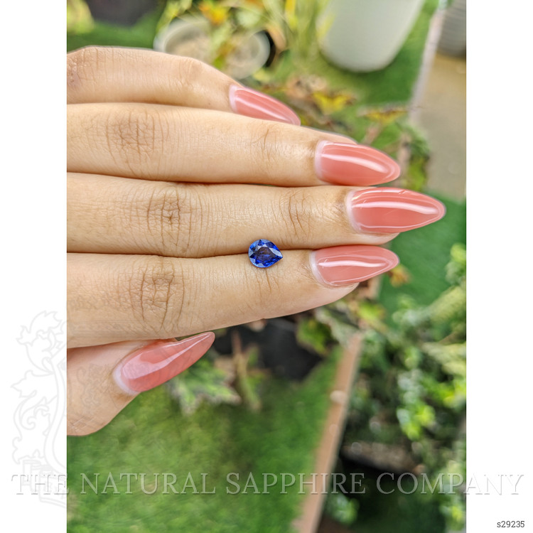 0.98 Ct. Blue Sapphire from Ceylon (Sri Lanka)