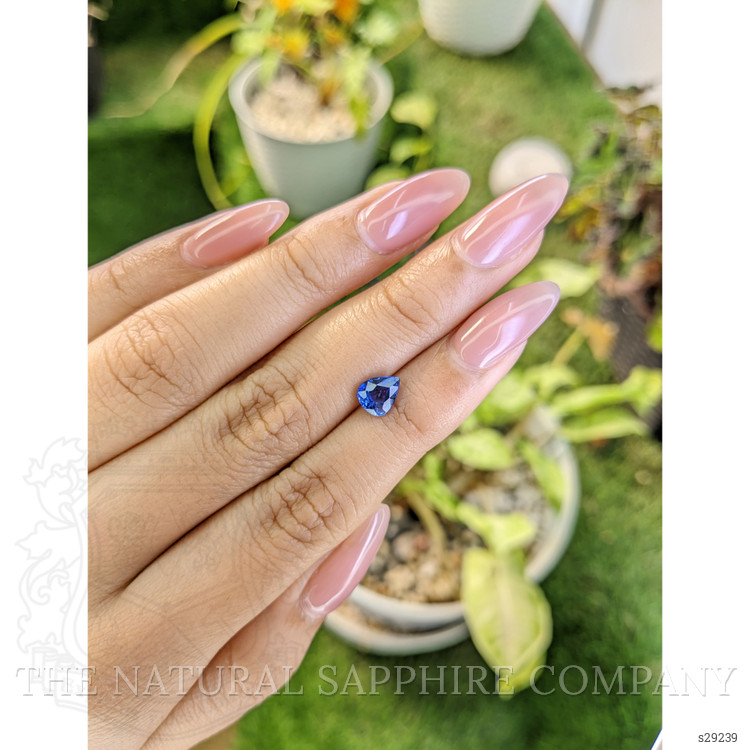 1.28 Ct. Blue Sapphire from Ceylon (Sri Lanka)