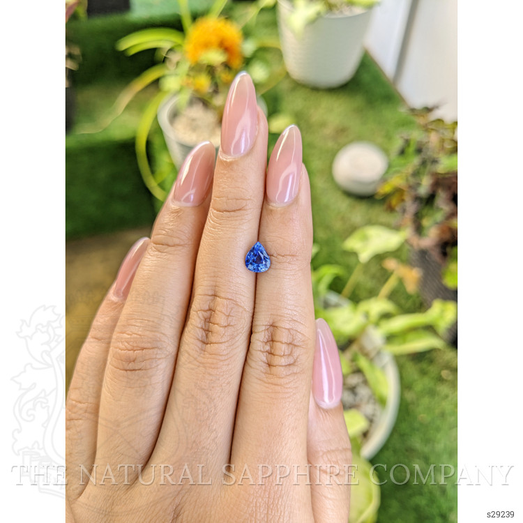 1.28 Ct. Blue Sapphire from Ceylon (Sri Lanka)
