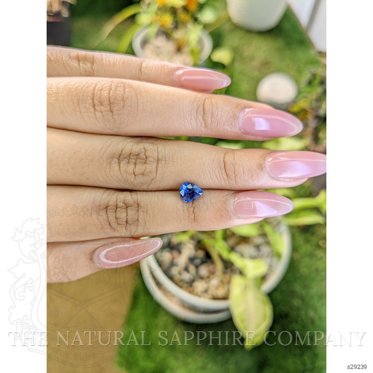 1.28 Ct. Blue Sapphire from Ceylon (Sri Lanka)