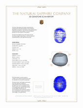 1.18 Ct. Grey Star Sapphire from Ceylon (Sri Lanka) 3 D Scan Report