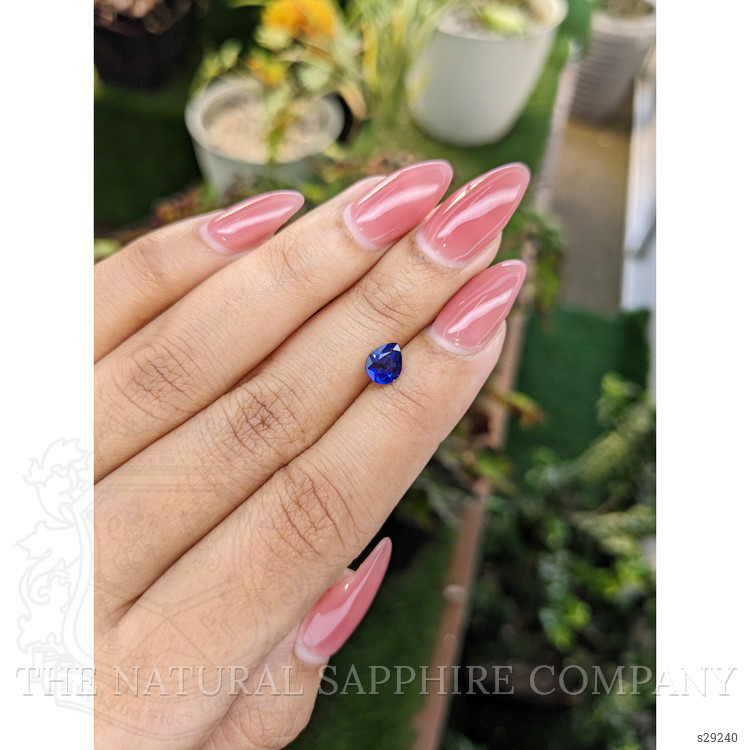 0.96 Ct. Blue Sapphire from Ceylon (Sri Lanka)