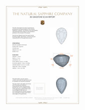 1.02 Ct. Blue Sapphire from Ceylon (Sri Lanka) 3 D Scan Report