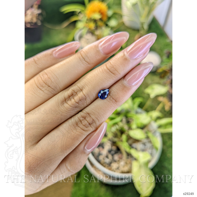 1.23 Ct. Blue Sapphire from Ceylon (Sri Lanka)