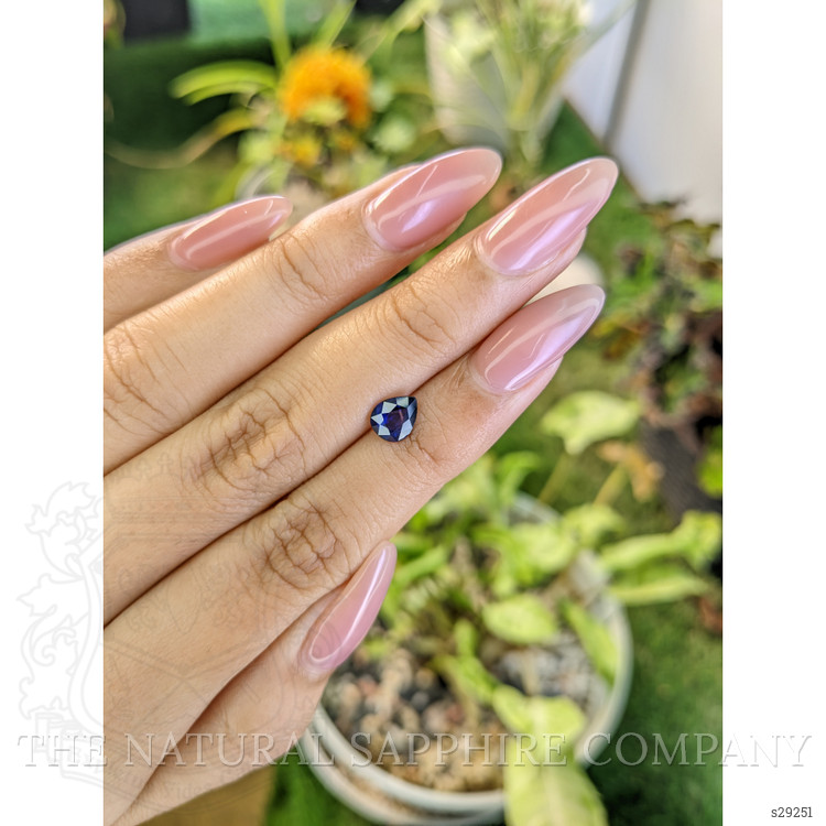 1.08 Ct. Blue Sapphire from Ceylon (Sri Lanka)