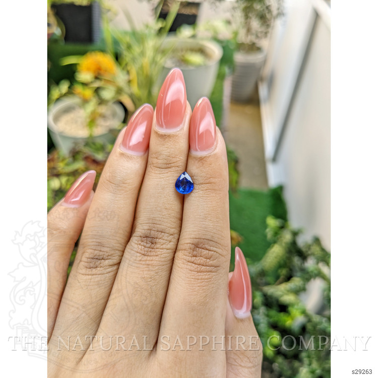 1.04 Ct. Blue Sapphire from Ceylon (Sri Lanka)