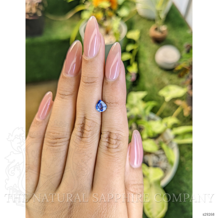 1.03 Ct. Blue Sapphire from Ceylon (Sri Lanka)