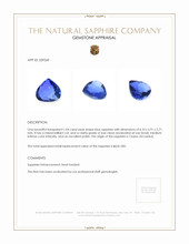 1.04 Ct. Blue Sapphire from Ceylon (Sri Lanka) Appraisal