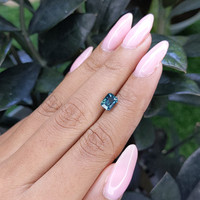 1.50 Ct. Greenish Blue Sapphire from Madagascar Life Style