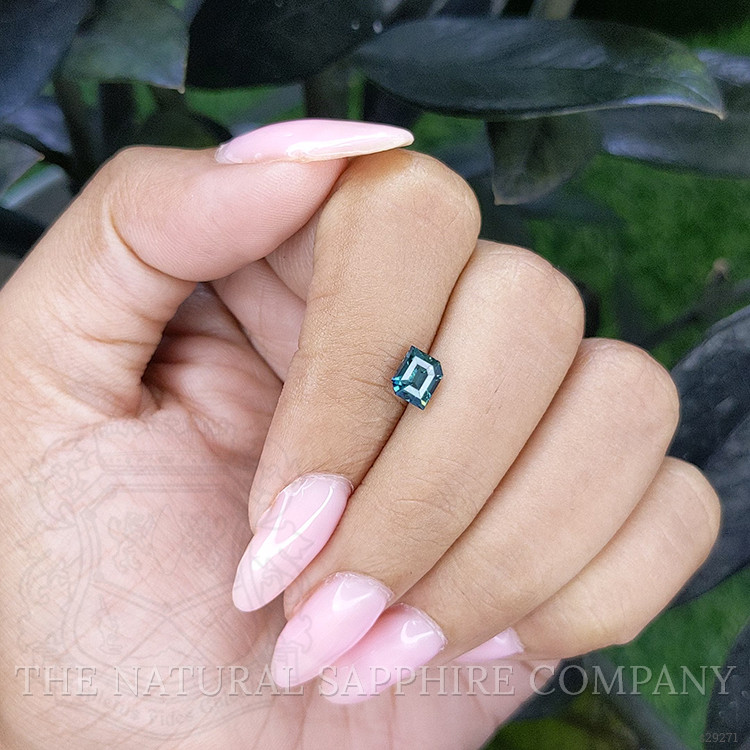 1.19 Ct. Greenish Blue Sapphire from Madagascar