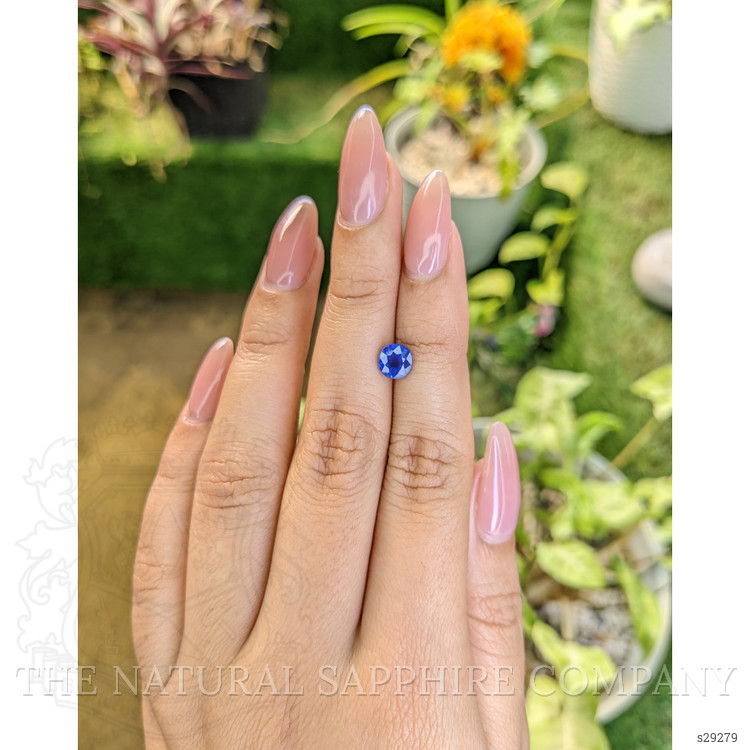 1.21 Ct. Blue Sapphire from Ceylon (Sri Lanka)