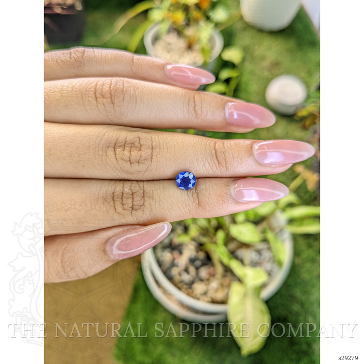 1.21 Ct. Blue Sapphire from Ceylon (Sri Lanka)