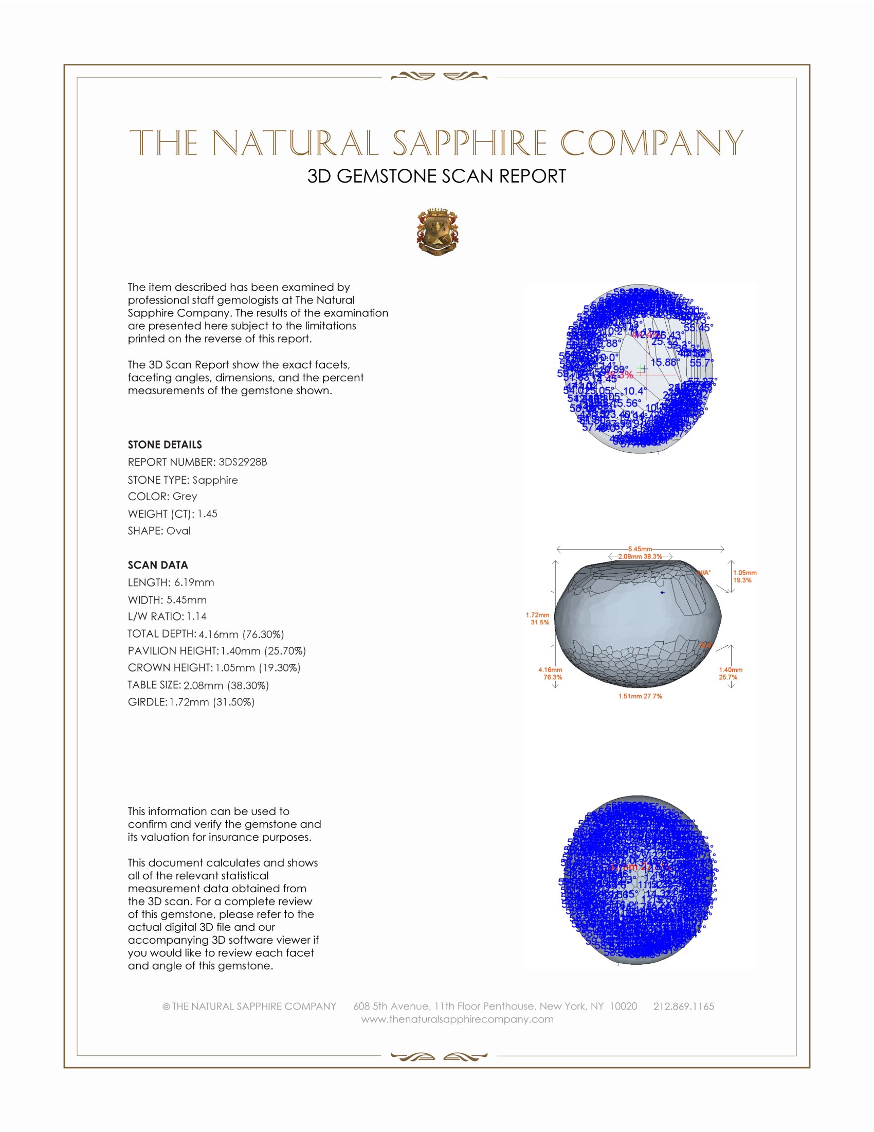 1.45 Ct. Grey Star Sapphire from Ceylon (Sri Lanka)