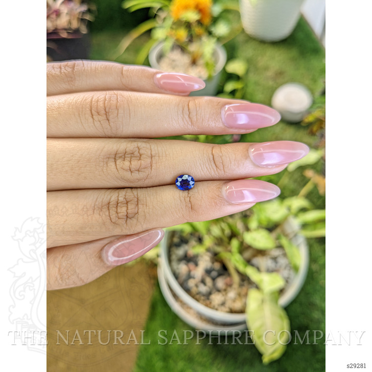 1.02 Ct. Blue Sapphire from Ceylon (Sri Lanka)