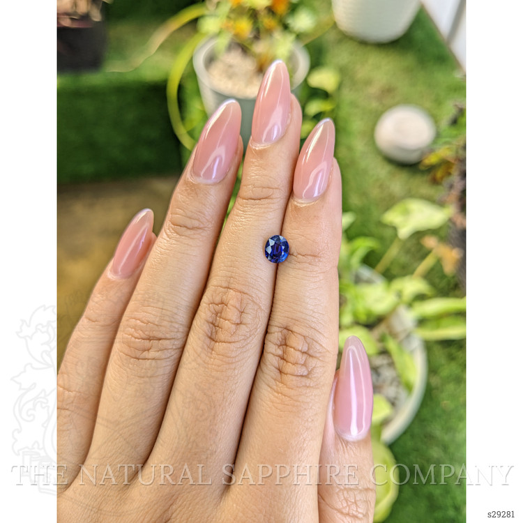1.02 Ct. Blue Sapphire from Ceylon (Sri Lanka)
