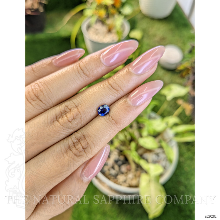 1.02 Ct. Blue Sapphire from Ceylon (Sri Lanka)