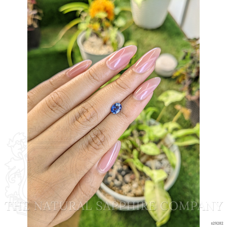 1.08 Ct. Blue Sapphire from Ceylon (Sri Lanka)
