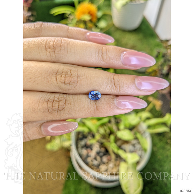 1.08 Ct. Blue Sapphire from Ceylon (Sri Lanka)