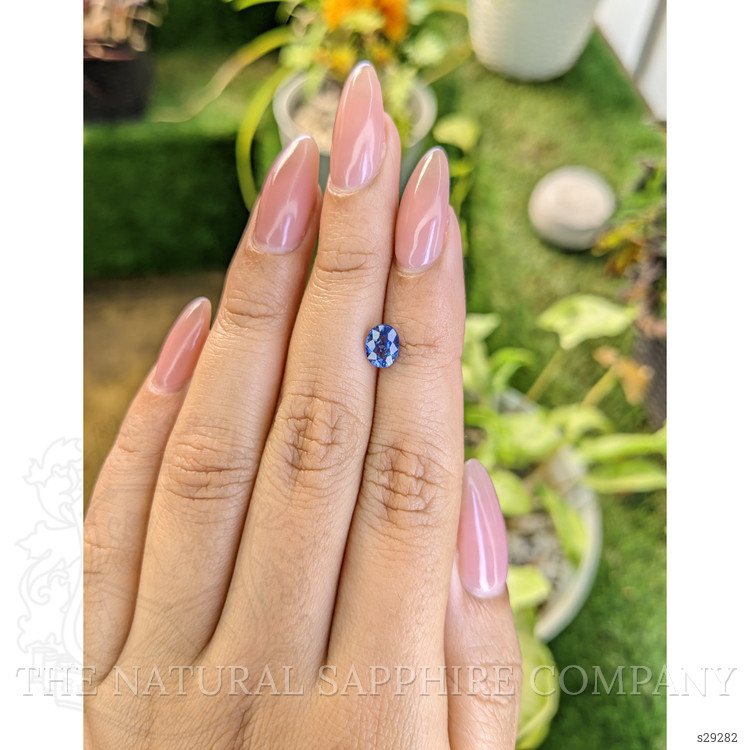 1.08 Ct. Blue Sapphire from Ceylon (Sri Lanka)