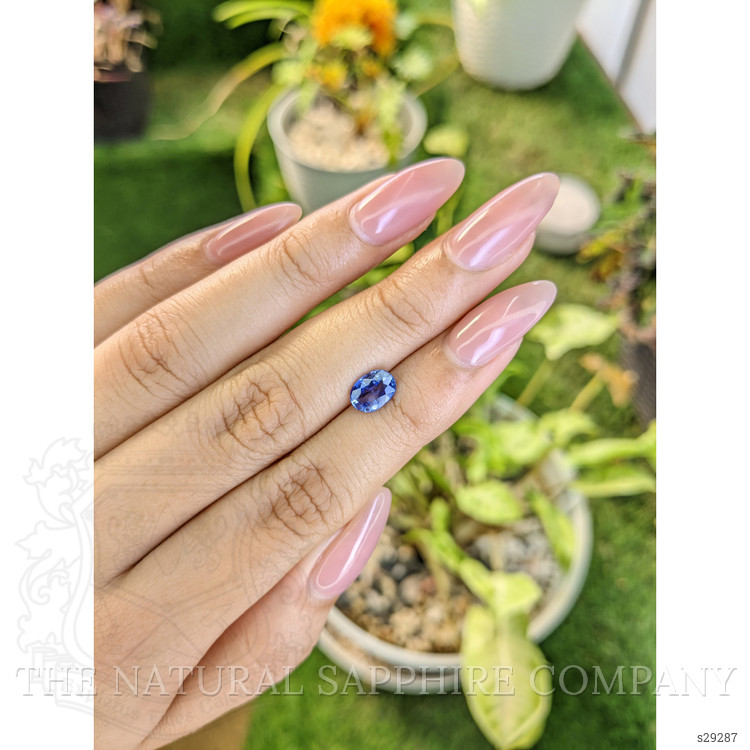 1.27 Ct. Blue Sapphire from Ceylon (Sri Lanka)