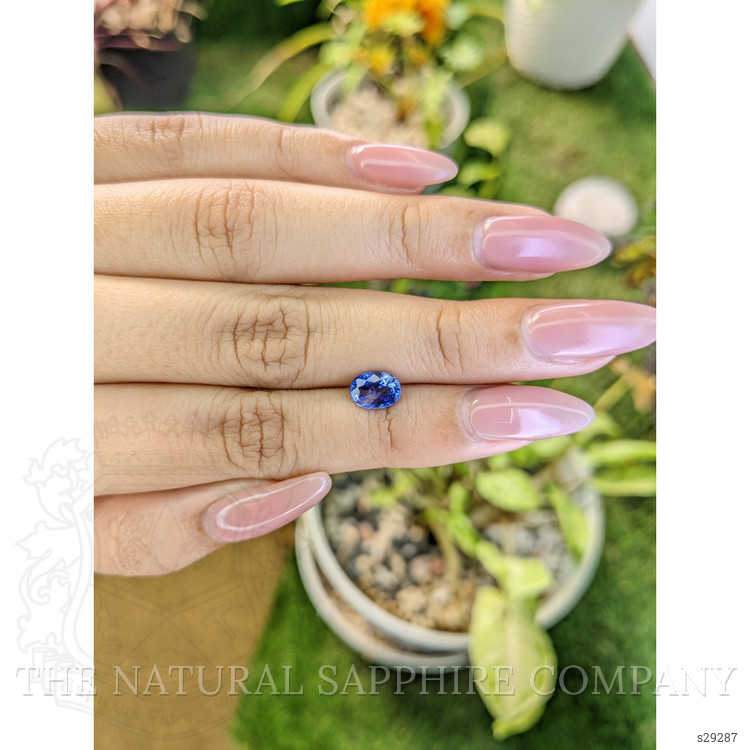 1.27 Ct. Blue Sapphire from Ceylon (Sri Lanka)